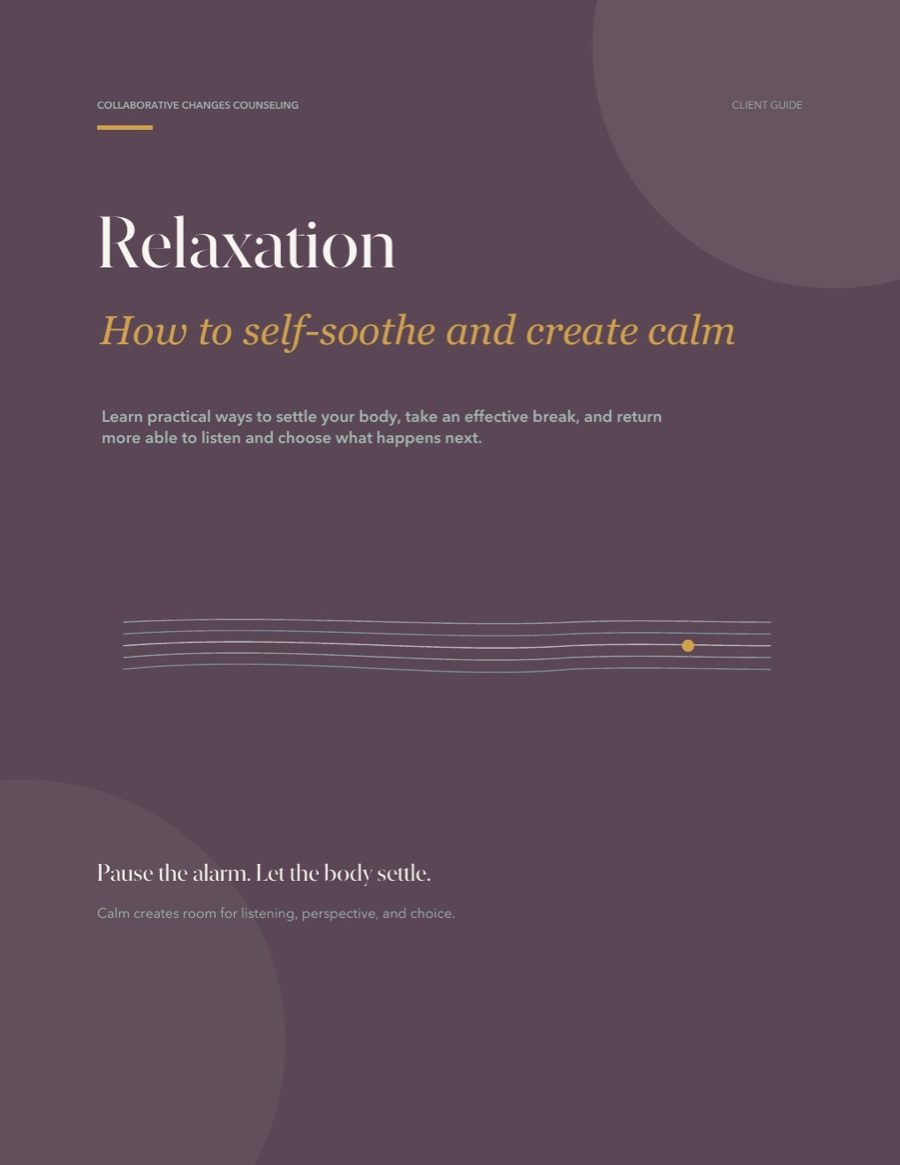 Cover of Relaxation: How to Self-Soothe and Create Calm
